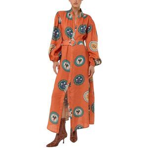 Esea Womens  Linen-Blend Dress